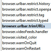 Firefox 7 browser.urlbar.trimURLs Preference